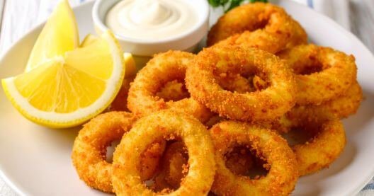Receta de calamares veganos con alioli