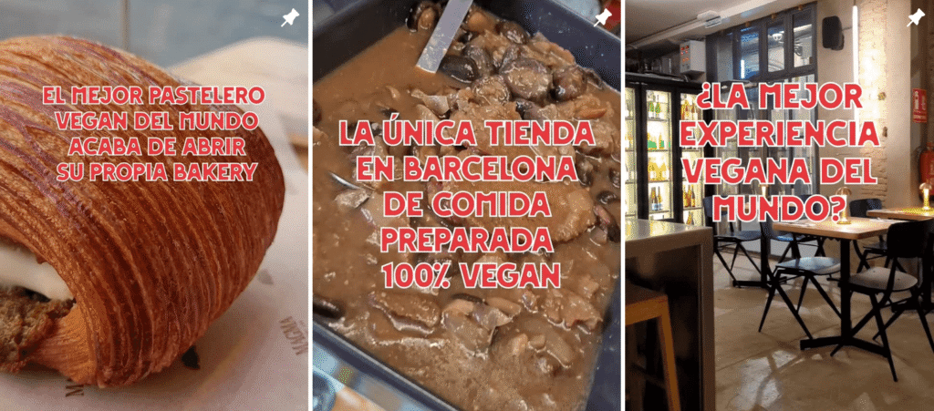Cuenta vegana de restaurantes y planes en Barcelona: Feed de Instagram de Barcelona Veg Friendly