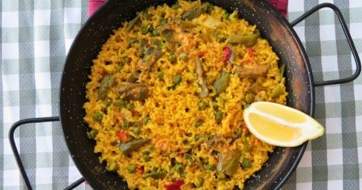 Paella vegana receta fácil
