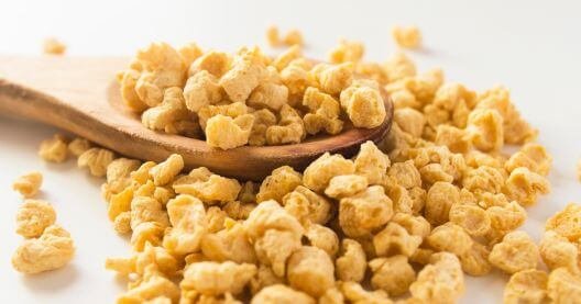 Soja texturizada fuente de proteinas para veganos